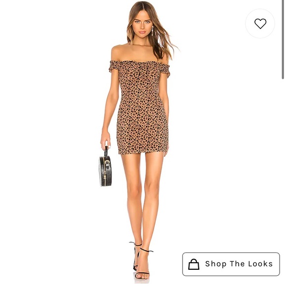 Revolve Majorelle Leopard Mini Dress - Picture 1 of 1